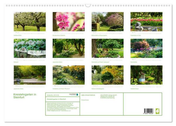 Produktbild: Kreislehrgarten in Steinfurt (Wandkalender 2026 DIN A2 quer), CALVENDO Monatskalender