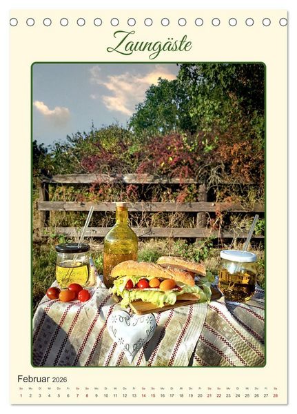 Produktbild: Aus Liebe: Picknick f&uuml;r Zwei (Tischkalender 2026 DIN A5 hoch), CALVENDO Monatskalender