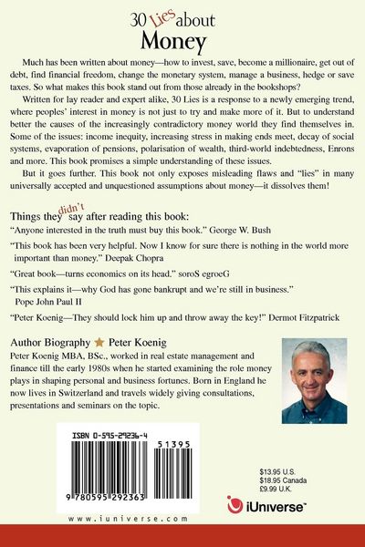 Produktbild: 30 Lies About Money