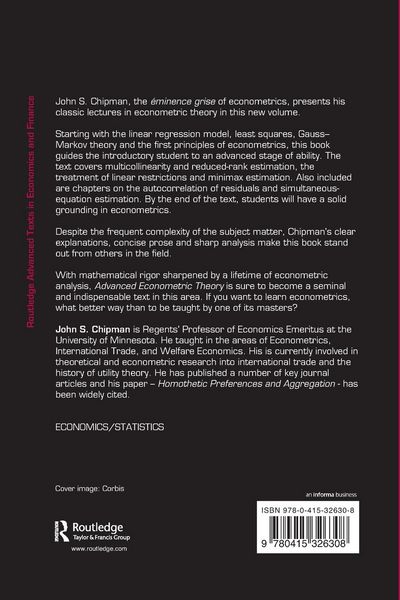 Produktbild: Advanced Econometric Theory