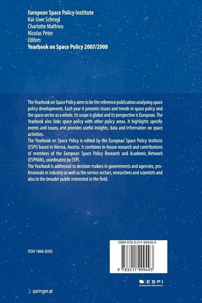 Produktbild: Yearbook on Space Policy 2007/2008