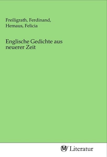 Produktbild: Englische Gedichte aus neuerer Zeit