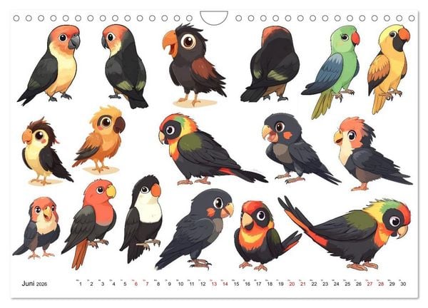Produktbild: ComicZoo - eine lustige Tiertruppe (Wandkalender 2026 DIN A4 quer), CALVENDO Monatskalender