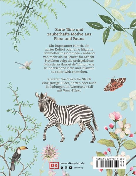 Produktbild: Tiere und Pflanzen malen mit Watercolor
