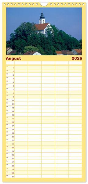 Produktbild: Familienplaner 2026 - Bayerischer Wald mit 5 Spalten (Wandkalender, 21 x 45 cm) CALVENDO