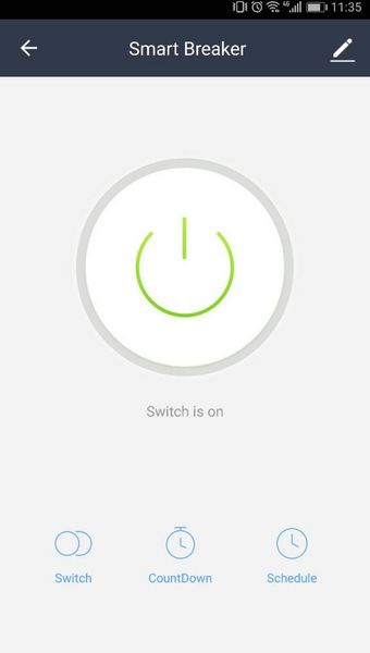 Produktbild: Wi-Fi Schalter 1-Kanal Schaltleistung (max.) 2300W