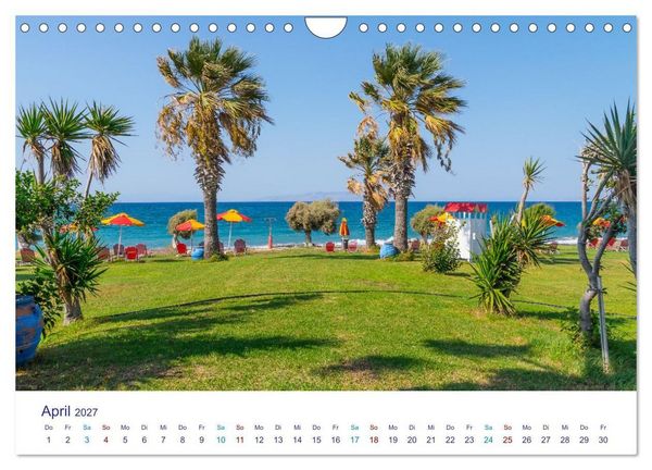 Produktbild: Str&auml;nde der Insel Rhodos (Wandkalender 2027 DIN A4 quer), CALVENDO Monatskalender