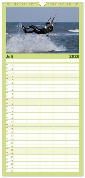 Produktbild: Familienplaner 2026 - Die Insel R&ouml;m&ouml; mit 5 Spalten (Wandkalender, 21 x 45 cm) CALVENDO