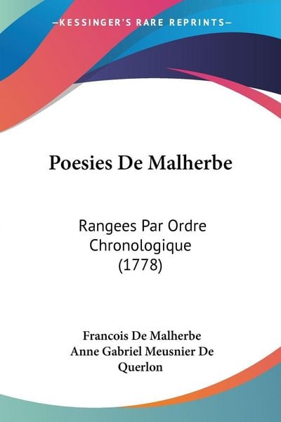 Produktbild: Poesies De Malherbe