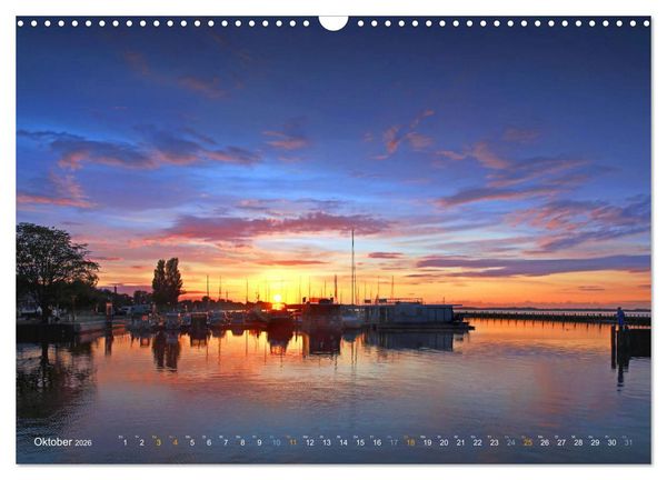 Produktbild: YACHTH&Auml;FEN AN DER OSTSEE (Wandkalender 2026 DIN A3 quer), CALVENDO Monatskalender