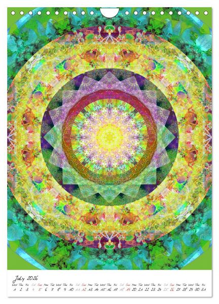 Produktbild: MANDALA COMPOSITIONS (Wall Calendar 2026 DIN A4 portrait), CALVENDO 12 Month Wall Calendar