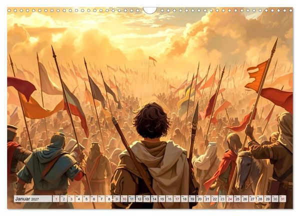 Produktbild: David gegen Goliath &ndash; Mut besiegt St&auml;rke (Wandkalender 2027 DIN A3 quer), CALVENDO Monatskalender