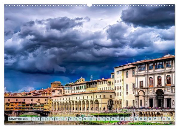 Produktbild: Florenz - Sch&ouml;nheit in der Toskana (hochwertiger Premium Wandkalender 2026 DIN A2 quer), Kunstdruck in Hochglanz