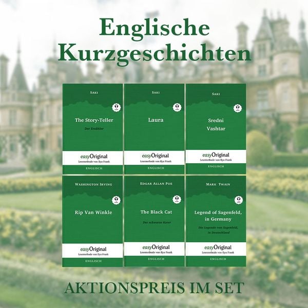 Produktbild: Englische Kurzgeschichten (B&uuml;cher + Audio-Online) - Lesemethode von Ilya Frank