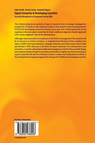 Produktbild: Export Consortia in Developing Countries
