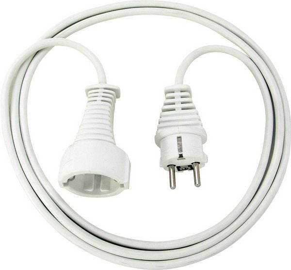 Brennenstuhl 1168430 Strom Verlängerungskabel Weiß 3.00m H05VV-F 3G 1,5mm²
