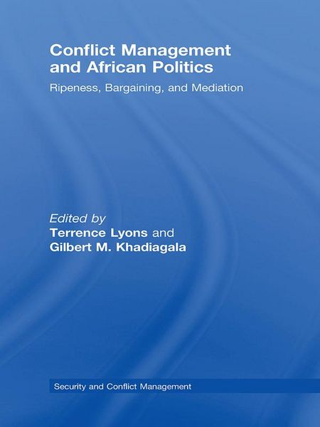 Produktbild: Conflict Management and African Politics