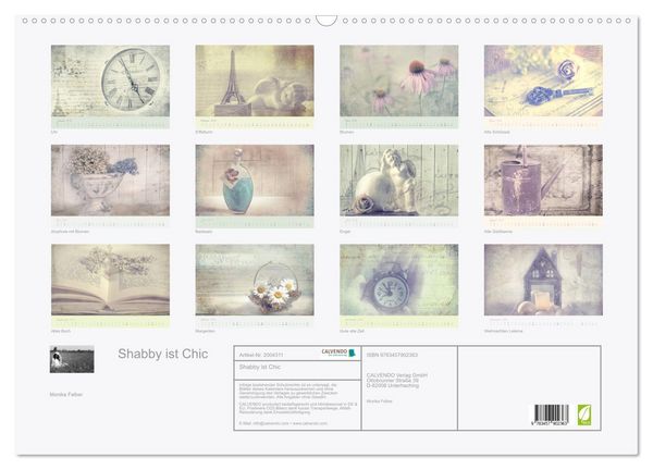 Produktbild: Shabby ist Chic (Wandkalender 2026 DIN A2 quer), CALVENDO Monatskalender