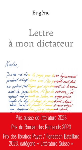 Produktbild: Lettre &agrave; mon dictateur