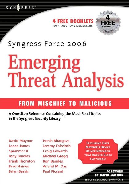Produktbild: Syngress Force Emerging Threat Analysis