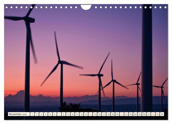 Produktbild: Windrad - Fluch und Segen (Wandkalender 2026 DIN A4 quer), CALVENDO Monatskalender