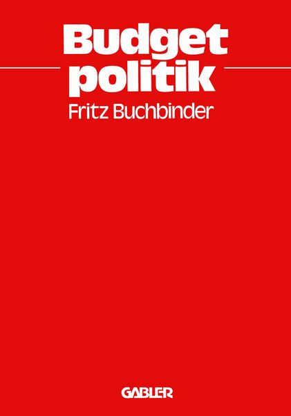 Produktbild: Budgetpolitik