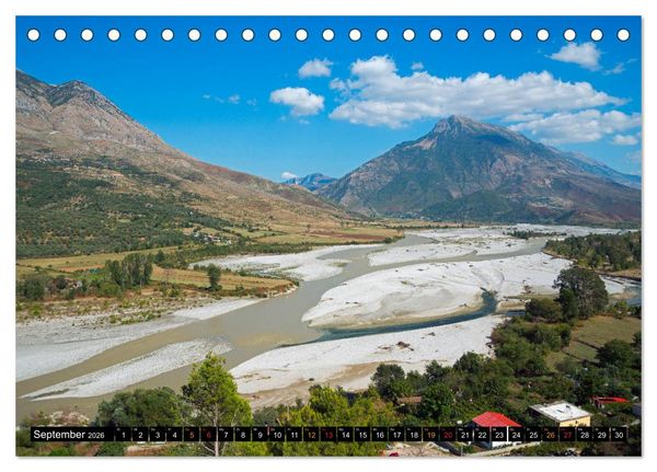 Produktbild: Landschaften in Albanien (Tischkalender 2026 DIN A5 quer), CALVENDO Monatskalender