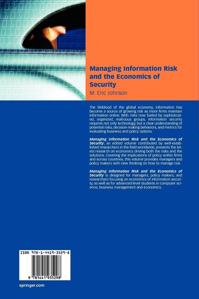 Produktbild: Managing Information Risk and the Economics of Security