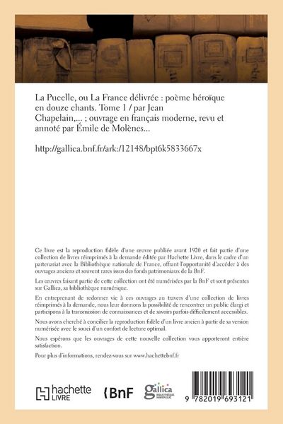 Produktbild: La Pucelle ou La France d&eacute;livr&eacute;e, po&egrave;me h&eacute;ro&iuml;que en douze chants- Tome 1