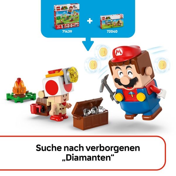 Produktbild: LEGO Super Mario 72040 Kapit&auml;n Toad-Camp, Spielzeug f&uuml;r Jungen & M&auml;dchen