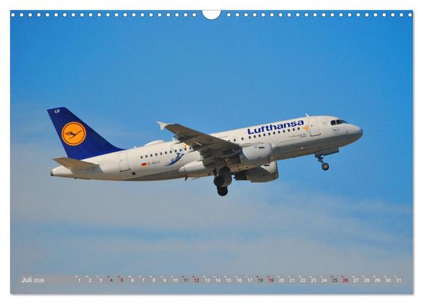Produktbild: Flugzeuge - Eindrucksvolle Riesen am Himmel (Wandkalender 2026 DIN A3 quer), CALVENDO Monatskalender