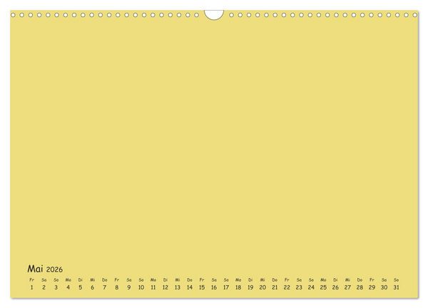 Produktbild: Regenbogen Kinder Bastelkalender - Zum Selbstgestalten - DIY Kreativ-Kalender (Wandkalender 2026 DIN A3 quer), CALVENDO Monatskalender