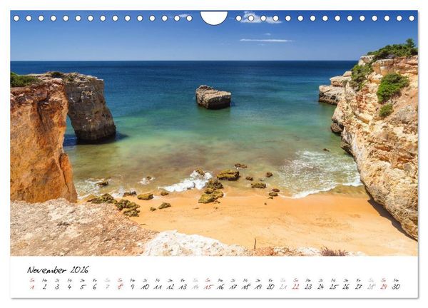 Produktbild: Portugals S&uuml;den - Die Algarve (Wandkalender 2026 DIN A4 quer), CALVENDO Monatskalender