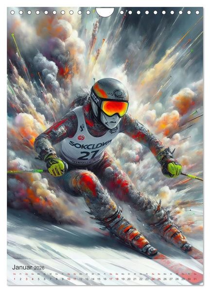 Produktbild: NEVER STOP THE SPORT (Wandkalender 2026 DIN A4 hoch), CALVENDO Monatskalender