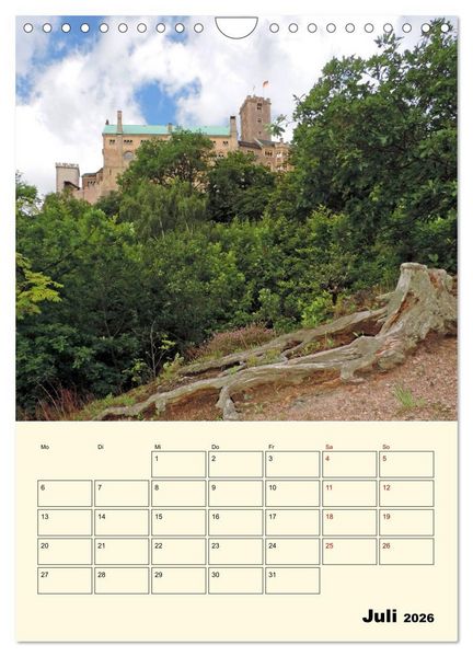Produktbild: Die Wartburg - Weltkulturerbe in Th&uuml;ringen (Wandkalender 2026 DIN A4 hoch), CALVENDO Monatskalender