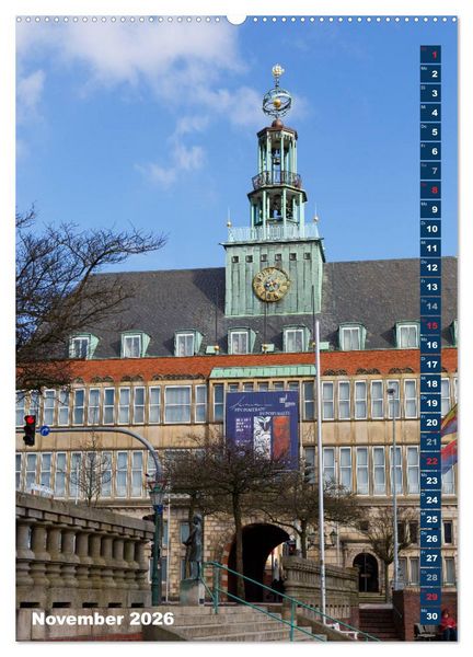 Produktbild: Emden - Sehenswertes der Seehafenstadt (hochwertiger Premium Wandkalender 2026 DIN A2 hoch), Kunstdruck in Hochglanz