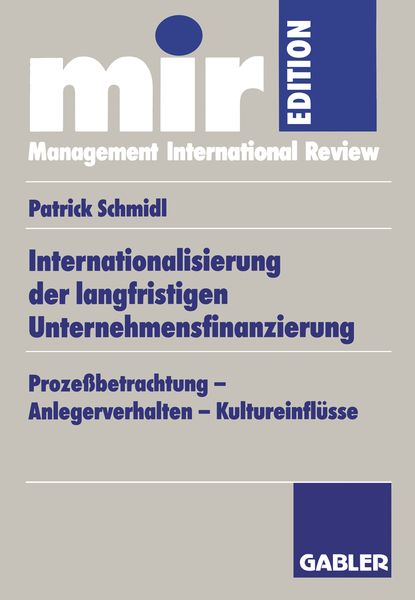 Produktbild: Internationalisierung der langfristigen Unternehmensfinanzierung