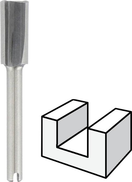 Dremel 2615065432 Nutfräser HSS 6.4mm Schaftdurchmesser 3.2mm