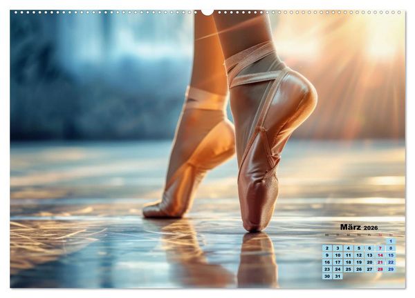 Produktbild: BALLETT - ein Hauch Magie (Wandkalender 2026 DIN A2 quer), CALVENDO Monatskalender