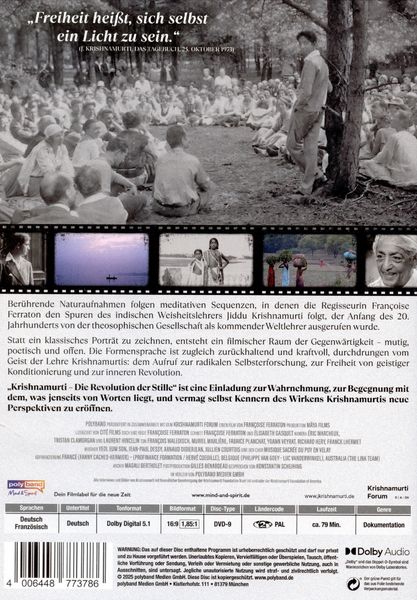 Produktbild: Krishnamurti - Die Revolution der Stille