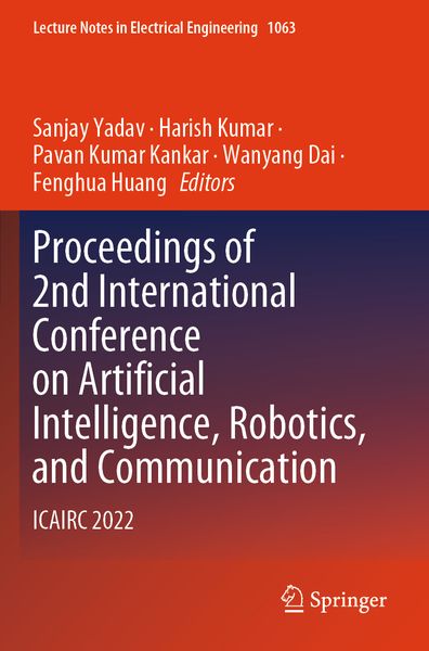 Produktbild: Proceedings of 2nd International Conference on Artificial Intelligence, Robotics, and Communication