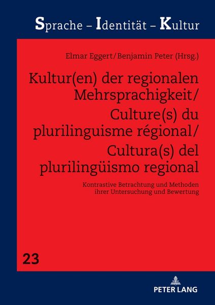 Produktbild: Kultur(en) der regionalen Mehrsprachigkeit / Culture(s) du plurilinguisme r&eacute;gional / Cultura(s) del pluriling&uuml;ismo regional