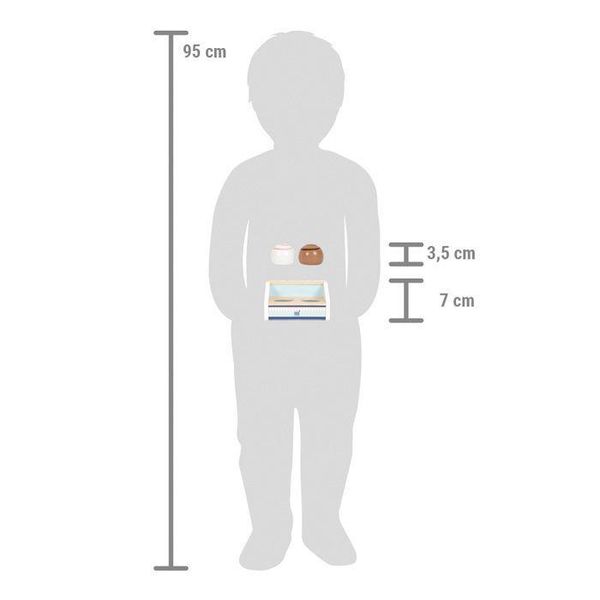Small foot 12417 - Eis am Stiel fresh, Holz, Steckspiel, Zubehör für Kinderküche und Kaufladen