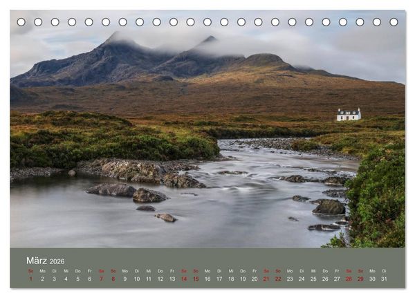 Produktbild: Isle of Skye, die raue schottische Sch&ouml;nheit (Tischkalender 2026 DIN A5 quer), CALVENDO Monatskalender