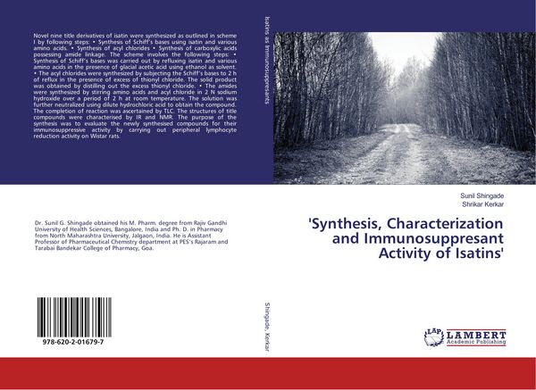 Produktbild: 'Synthesis, Characterization and Immunosuppresant Activity of Isatins'
