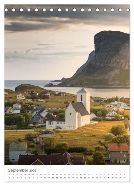 Produktbild: Die Lofoten &ndash; Landschaftsfotografien aus Nordnorwegen (Tischkalender 2026 DIN A5 hoch), CALVENDO Monatskalender