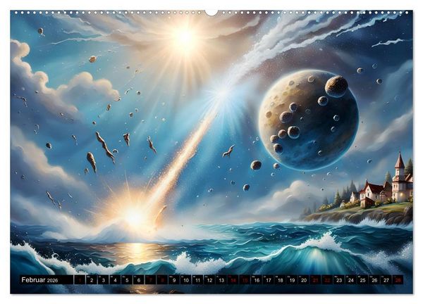 Produktbild: Erde - Blauer &Uuml;berlebensk&uuml;nstler (Wandkalender 2026 DIN A2 quer), CALVENDO Monatskalender