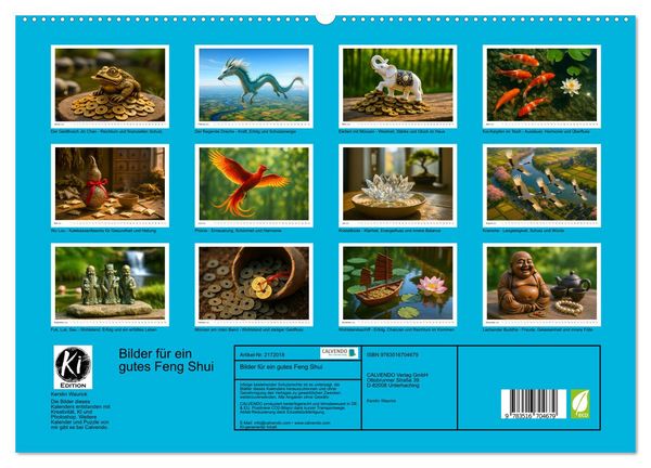 Produktbild: Bilder f&uuml;r ein gutes Feng Shui (hochwertiger Premium Wandkalender 2026 DIN A2 quer), Kunstdruck in Hochglanz