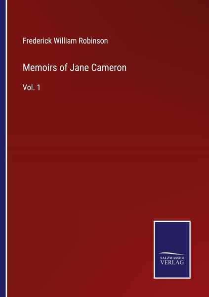 Produktbild: Memoirs of Jane Cameron