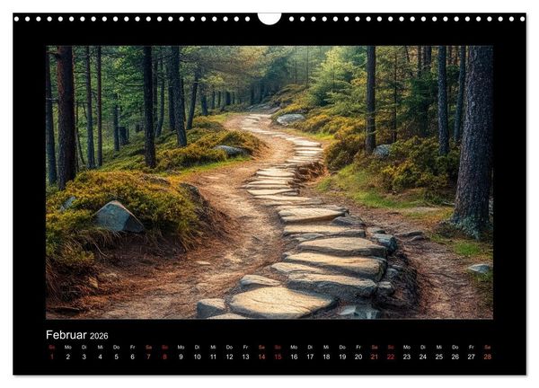 Produktbild: Geheimnisvolle Wege (Wandkalender 2026 DIN A3 quer), CALVENDO Monatskalender